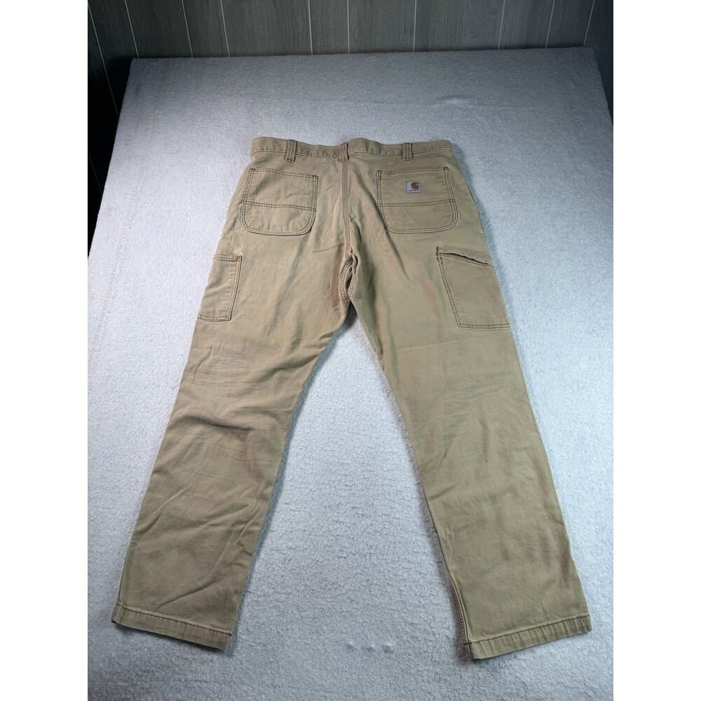 Carhartt B11 Relaxed Fit Work Pants Men's 36x30 Khaki Tan Canvas Carpenter Duck